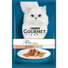 Gourmet Perle Lohi & Valkoinen kala 85 g täysravinto