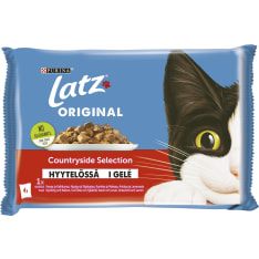 Latz Original 4 x 85 g Countryside lajitelma hyytelössä kissan märkäruoka