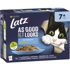 Latz Agail 12 x 85 g Senior kala lajitelma hyytelössä kissan märkäruoka