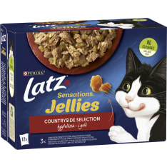 Latz Sensations Jellies 12 x 85 g Countryside lajitelma hyytelössä kissan märkäruoka
