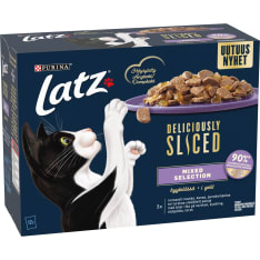 Latz Deliciously Sliced Mixed lajitelma 12x80 kissanruoka