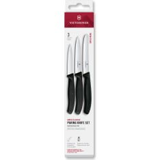 Victorinox 6.7113.34 3 osaa musta kuorimaveitsisetti