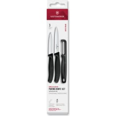 Victorinox 6.7113.33 3 osaa musta kuorimaveitsisetti