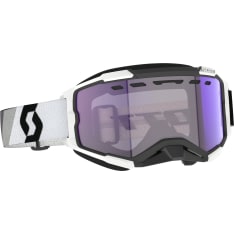 Scott Goggle Fury LS Snow Cross premium black/white / light sensitive blue chrom