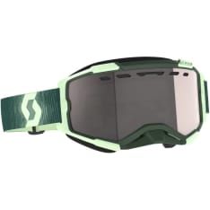 Scott Goggle Fury Snow Cross dark green/mint green / enhancer silver chrome