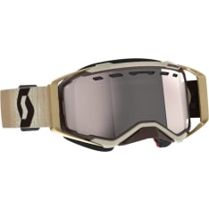 Scott Goggle Prospect Snow Cross beige/brown / enhancer silver chrome