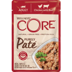 CORE Cat purely pate, Chicken w/Beef 85 g kissanruoka