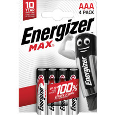Energizer Max AAA 4 Pack