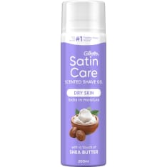 Gillette Satin Care Shea Butter 200 ml ihokarvanajogeeli