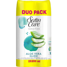 Venus Satin Care Aloe Vera 2x200 ml Body Hair Shaving Gel
