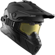 CKX Titan Airflow Carbon matte motocross helmet + goggles
