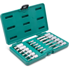 Sata 1/4" & 1/2" 18-osainen bitsihylsysarja