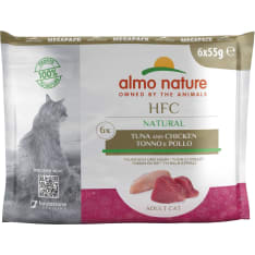 Almo Nature 6 x 55 g tonnikalaa ja kanaa kissanruoka