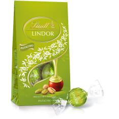 Lindt Lindor Maitosuklaa pehmeällä pistaasitäytteellä 137g