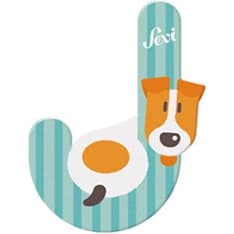 Sevi J Jack Russell dog animal letter