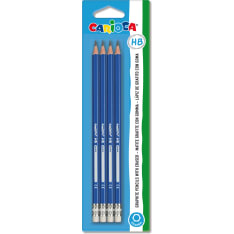 Carioca Hb 4 pcs pencil with eraser