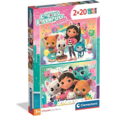Clementoni Gabby´s Dollhouse 2x20p palapeli