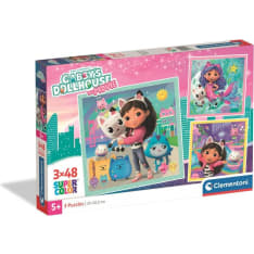 Clementoni Gabby´s Dollhouse 3x48p palapeli