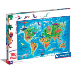 Clementoni Super Dinosaurs Map 180p jigsaw puzzle