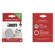 Bialetti tiivisteet ja filtteri 3 & 4 k. Moka Express