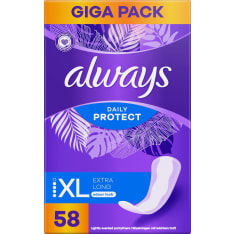 Always Daily Protect Extra Long 58kpl pikkuhousunsuoja