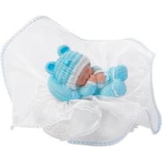 Tulle blue 5.5 cm baptism decoration