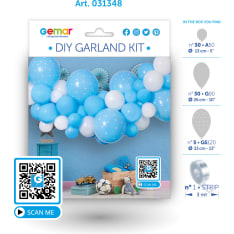 Light blue DIY balloon vine