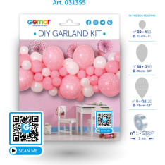 Pink DIY balloon vine