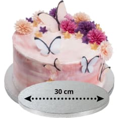 Decora hopea pyöreä 1,2cm paksu kakkualusta