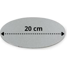 Decora silver round 3mm thick cake stand