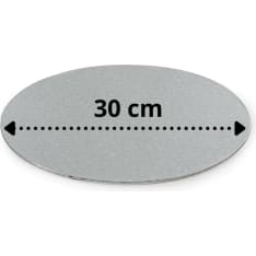 Decora hopea pyöreä 3mm paksu kakkualusta