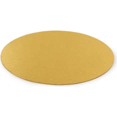 Decora kulta pyöreä 3mm paksu kakkualusta