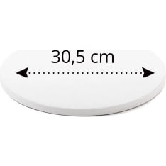 Decora white round 1,2cm thick cake stand