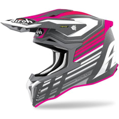 Airoh Strycker Shaded pink matte motocross helmet