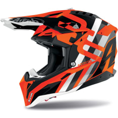 Airoh Aviator 3 Rainbow orange matte cross helmet