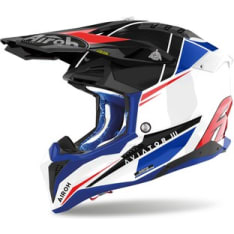 Airoh kypärä Aviator 3 Push Sininen/Punainen