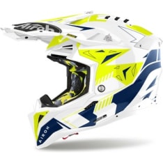 Airoh kypärä Aviator 3 Spin Keltainen/Sininen