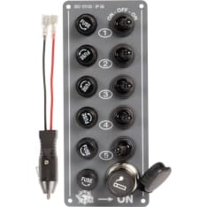 Katkaisijapaneeli 5 kytkintä + 12V