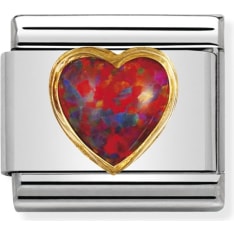 Nomination Composable Classic Heart Stone piece