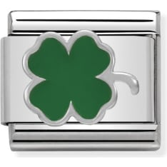 Nomination Classic 330202/12 green clover piece