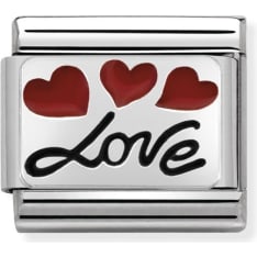 Nomination Classic 330208/06 love italics balloon piece