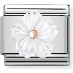 Nomination Classic 430510/02 flower wh mother pea piece