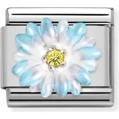 Nomination Classic 330321/06 blue flower piece