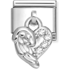 Nomination Classic 331800/35 heart in white pala