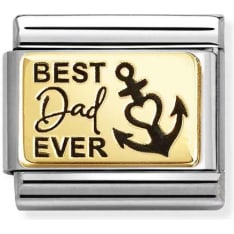 Nomination Classic 030166/65 best dad ever piece