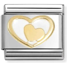 Nomination Classic 030283 heart heart black piece