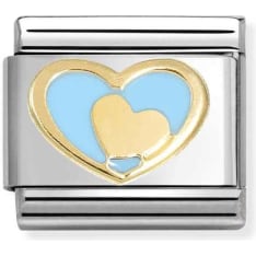 Nomination Classic 030283 heart heart black piece