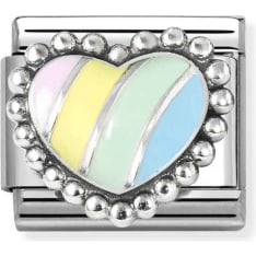 Nomination Classic 330204 raised heart piece