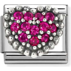 Nomination Classic 330327/08 ox cz red dot heart piece