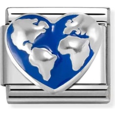 Nomination Composable Heart Globe link